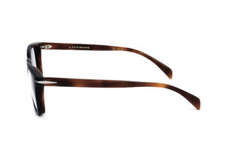 David Beckham DB 7022 men Havana Geometric Eyeglasses