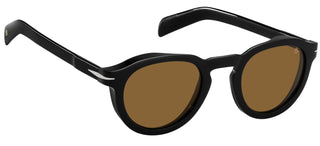 David Beckham DB 7029/S men Black Round Sunglasses