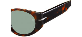 David Beckham DB 7033/S men Havana Round Sunglasses