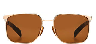 David Beckham DB 7048/S men Rose gold Pilot Sunglasses