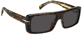 David Beckham DB 7063/S men Havana Geometric Sunglasses