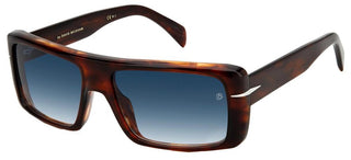 David Beckham DB 7063/S men Brown Geometric Sunglasses