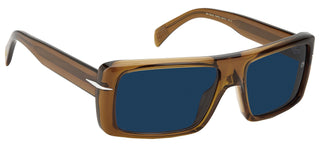 David Beckham DB 7063/S men Brown Geometric Sunglasses