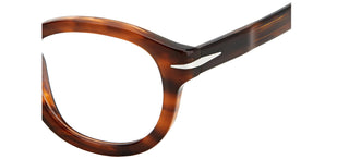 David Beckham DB 7069 men Havana Geometric Eyeglasses