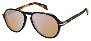 David Beckham DB 7079/S men Black Pilot Sunglasses