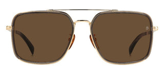 David Beckham DB 7083/G/S men Gold Geometric Sunglasses
