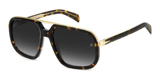 David Beckham DB 7101/S men Havana Geometric Sunglasses