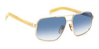 David Beckham DB 7102/S men Gold Geometric Sunglasses