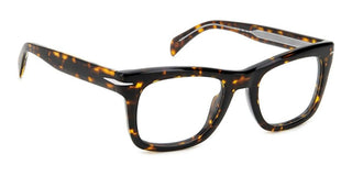 David Beckham DB 7105 men Havana Squared Eyeglasses