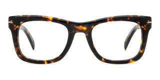 David Beckham DB 7105 men Havana Squared Eyeglasses