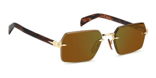 David Beckham Db 7109/s Men Gold Squared Sunglasses