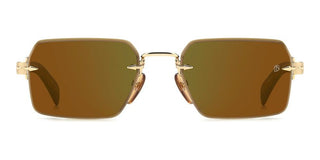 David Beckham Db 7109/s Men Gold Squared Sunglasses