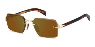 David Beckham Db 7109/s Men Gold Squared Sunglasses