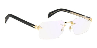 David Beckham Db 7116 Men Gold Rectangle Eyeglasses