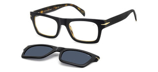 David Beckham Db 7129/cs Men Black Rectangle Sunglasses