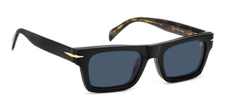 David Beckham Db 7129/cs Men Black Rectangle Sunglasses