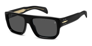 David Beckham Db 7132/s Men Black Squared Sunglasses