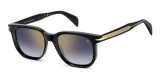 David Beckham Db 7133/s Men Black Rectangle Sunglasses