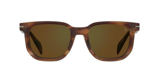 David Beckham DB 7133/S men Havana Rectangle Sunglasses