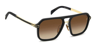 David Beckham Db 7136/s Men Black Rectangle Sunglasses