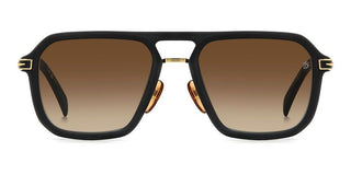 David Beckham Db 7136/s Men Black Rectangle Sunglasses