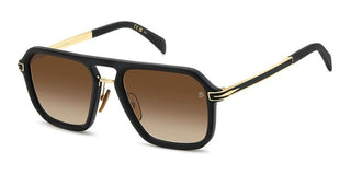 David Beckham Db 7136/s Men Black Rectangle Sunglasses