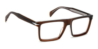 David Beckham Db 7138 Men Brown Rectangle Eyeglasses