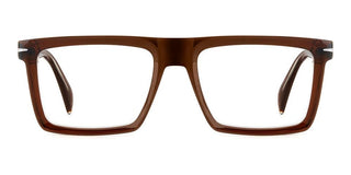 David Beckham Db 7138 Men Brown Rectangle Eyeglasses