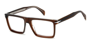 David Beckham Db 7138 Men Brown Rectangle Eyeglasses