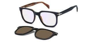 David Beckham Db 7143/c Men Blue Squared Sunglasses