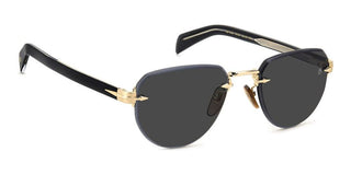 David Beckham Db 7144/s Men Gold Pilot Sunglasses