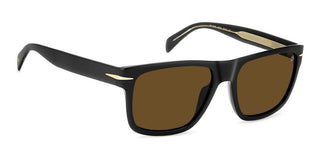 David Beckham Db 7150/s Men Black Rectangle Sunglasses