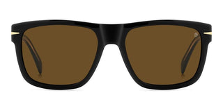 David Beckham Db 7150/s Men Black Rectangle Sunglasses