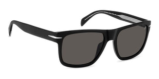 David Beckham Db 7150/s Men Black Rectangle Sunglasses