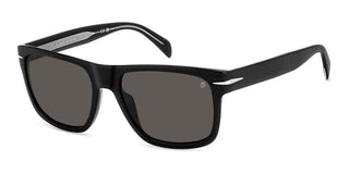 David Beckham Db 7150/s Men Black Rectangle Sunglasses