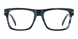 David Beckham DB 7155 men Blue Rectangle Eyeglasses