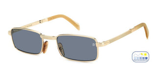 David Beckham Db 99/origami Men Gold Rectangle Sunglasses