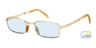 David Beckham Db 99/origami Men Gold Rectangle Sunglasses