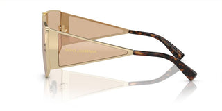 Dolce & Gabbana Dg 2305 Men Gold Shield Sunglasses