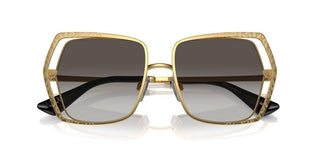 Dolce & Gabbana Dg 2306 Women Gold Oversize Sunglasses