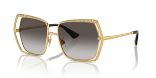 Dolce & Gabbana Dg 2306 Women Gold Oversize Sunglasses