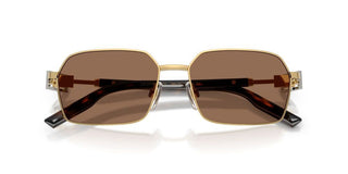 Dolce & Gabbana Dg 2316 Men Gold Rectangle Sunglasses