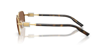 Dolce & Gabbana Dg 2316 Men Gold Rectangle Sunglasses