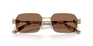 Dolce & Gabbana Dg 2316 Men Gold Rectangle Sunglasses