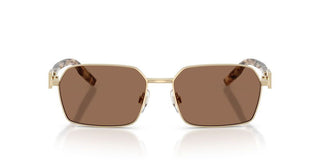 Dolce & Gabbana Dg 2316 Men Gold Rectangle Sunglasses