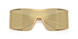 Dolce & Gabbana Dg 2317 Women Gold Shield Sunglasses