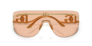 Dolce & Gabbana Dg 2320 Women Gold Shield Sunglasses