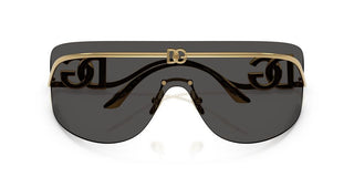 Dolce & Gabbana Dg 2320 Women Gold Shield Sunglasses