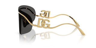 Dolce & Gabbana Dg 2320 Women Gold Shield Sunglasses