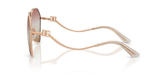 Dolce & Gabbana DG 2326 women Rose gold Pilot Sunglasses